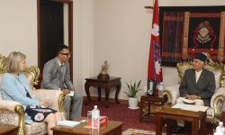 राष्ट्रपतिसँग बेलायती राजदूतको बिदाइ भेट