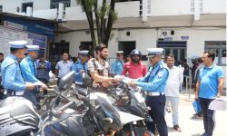 हराएका २२ ओटा दुईपाङग्रे सवारी साधन धनीलाई हस्तान्तरण