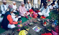 पानी नपरेपछि सामूहिक पूजा