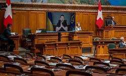 स्वीजरल्यान्डको सबैभन्दा ठूलो पार्टीले बहिष्कार गर्यो युक्रेनी रास्ट्रपतिको सम्बोधन