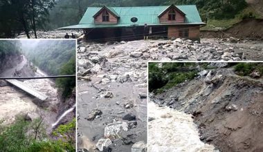 ताप्लेजुङमा बाढीले तीन घर बगायो, दोभान बजार जोखिममा