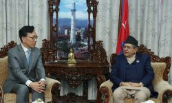 सभामुख घिमिरेसँग उत्तर कोरियाली राजदूत मेनको भेट