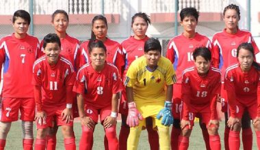 नेपाली महिला फुटबल टोली म्यानमार जाँदै