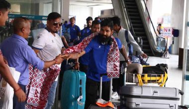 राष्ट्रिय क्रिकेट टिम स्वदेश फिर्ता