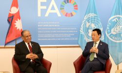 प्रधानमन्त्रीसँग विश्व खाद्य तथा कृषि सङ्गठनका महानिर्देशकको भेटवार्ता