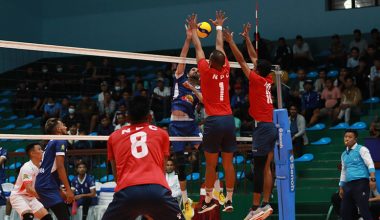 एनभीए भलिबलमा टिपटप र आर्मीको विजयी