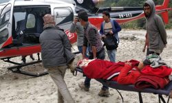 हेलिकोप्टरमार्फत सुत्केरी र बच्चाको उद्धार