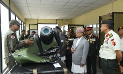 रक्षामन्त्री गरे मध्यएयर वेश भ्रमण