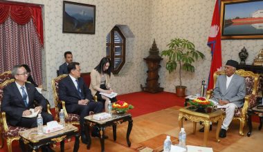 राष्ट्रपतिसँग चिनियाँ कम्युनिष्ट पार्टीका शीर्ष नेताको शिष्टाचार भेट