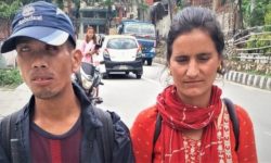 धुप नबिक्दा भोकै सुत्ने  दृष्टिविहीन जोडी