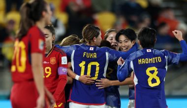 स्पेनमाथि जापानको  ४–० को सानदार जित