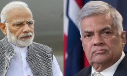 श्रीलङ्काका राष्ट्रपति रनिल विक्रमासिङ्घे र भारतीय प्रधानमन्त्री नरेन्द्र मोदीबीच भेटवार्ता