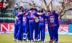 तामिल युनियनसँग खेल्दै नेपाल