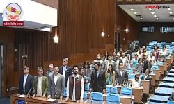 विधेयक पेश गर्ने प्रक्रिया नमिलेको भन्दै रास्वपा र राप्रपाले गरे सदन अवरोध, बैठक १५ मिनेट स्थगित