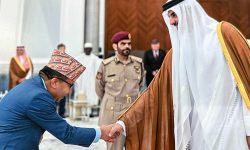 कतारी अमिर र नेपालका कावा राजदूत सुवेदीबिच भेट