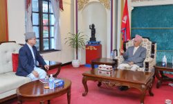 राष्ट्रपति पौडेलसँग उपप्रधानमन्त्री खड्काको भेट