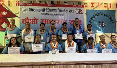 काठमाडौं जिल्ला क्रिकेट संघको अध्यक्षमा दिवाकर घले, पारस पनि सदस्यीय कार्यसमितिमा