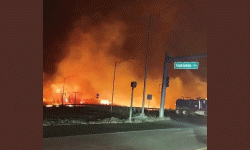 वनमा लागेको आगोले ऐतिहासिक सहर जलेर नष्ट