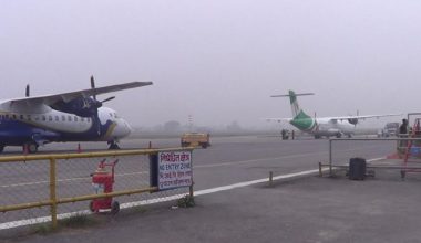 अविरल वर्षाले हवाई उडान प्रभावित