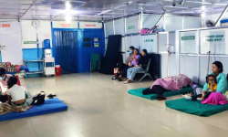 शय्या अभाव, भूइँमै राखेर उपचार