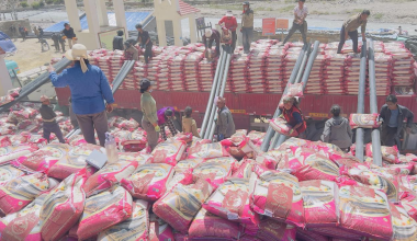 हुम्ला आइपुग्यो चार हजार क्विन्टल खाद्यन्न