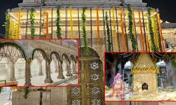 नेपालबाट लगिएको ५ क्विन्टल रुद्राक्षले सजियो काशी विश्वनाथ मन्दिर