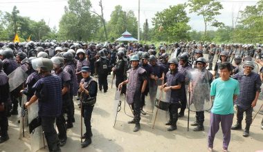 निषेधाज्ञा कार्यान्वयन गर्न धरानमा व्यापक प्रहरी परिचालन