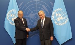 प्रधानमन्त्री दाहाल र संयुक्त राष्ट्रसङ्घका महासचिव गुटेरेसबीच भेटवार्ता