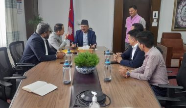 अर्थमन्त्रीसँग नाडा प्रतिनिधिहरुको छलफल