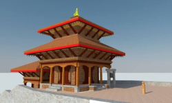 एक सय १५ वर्ष पुरानो मन्दिर पुनःनिर्माण