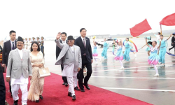 PM Dahal arrives in China, scheduled to attend various programmes