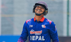 विश्व कीर्तिमान : मंगोलियाविरुद्ध कुशल मल्लको शतक