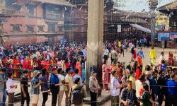 Devotees throng Patan Krishna Mandir