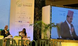 सांसद सापकोटाद्वारा ‘रिजनल क्लाइमेट समिट’लाई सम्बोधन