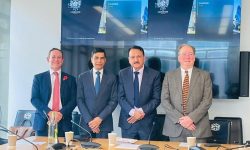 Finance Minister Dr Mahat and Baroness Penn hold talks