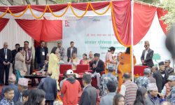 नेपाली कांग्रेसको शुभकामना र चियापान सुरु