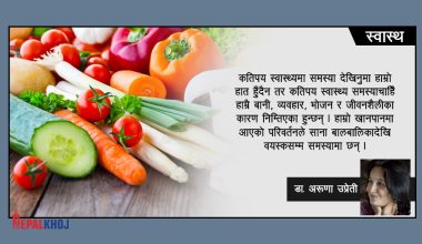 स्वस्थकर खाना खाने बानी कसरी लगाइदिने ?