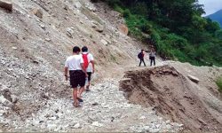 बारपाक–लाप्राक सडकखण्ड झन्डै तीन महिनादेखि अवरुद्ध