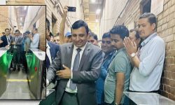 कार्गाे भवन प्रवेशका लागि ‘फ्ल्याप गेट’ सञ्चालनमा