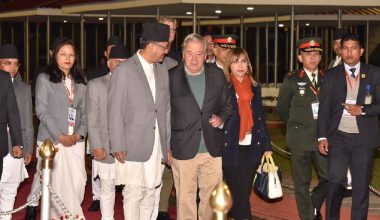 राष्ट्रसङ्घ महासचिव गुटेरेस सिंहदरबारमा