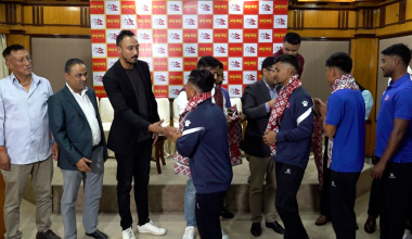 एसीसी यू–१९ प्रिमियर कप खेल्न जाने नेपाली क्रिकेट टोलीको बिदाइ