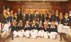 खेलकुदको विकासका लागि सघाउने प्रधानमन्त्रीको प्रतिवद्धता