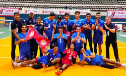 काभा पुरुष भलिबलमा नेपाल उज्वेकिस्तानसँग पराजित