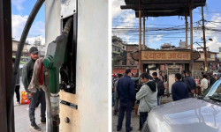 सशस्त्र प्रहरीको पम्पबाटै कम परिमाणमा पेट्रोल बिक्री