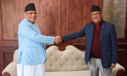 प्रधानमन्त्री प्रचण्ड र एमाले अध्यक्ष ओलीबीच टीआरसी विधेयकमा छलफल