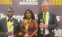 सोमनाथ घिमिरे घानामा मानवीय पुरस्कारबाट सम्मानित