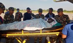 नेपाली सेनाले गर्यो १० जना आगोले पोलेका घाइतेको हवाई उद्धार