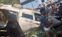 दार्चुलामा गाउँपालिका अध्यक्ष चढेको गाडी दुर्घटना