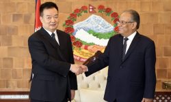 प्रधानमन्त्रीसँग चिनियाँ प्रतिनिधिमण्डको शिष्टाचार भेटवार्ता