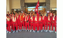 विश्वकप छनोट : नेपाली फुटबल टोली यूएई प्रस्थान